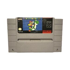 Super Mario World (Super Nintendo SNES, 1991) Cartridge‎ Only - Tested